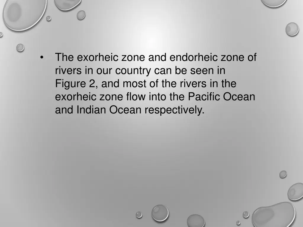 the exorheic zone and endorheic zone of rivers