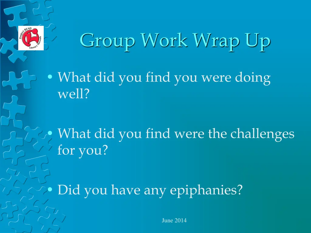 group work wrap up