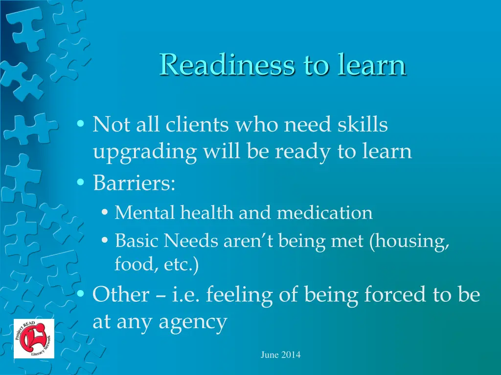 readiness to learn