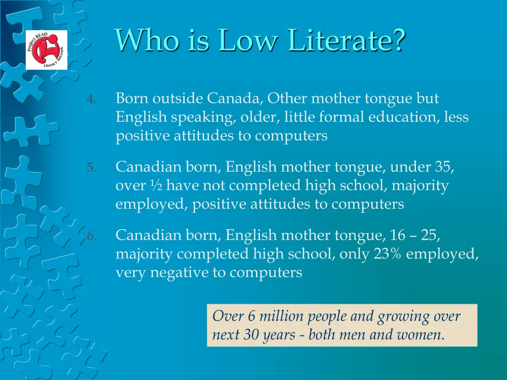 who is low literate 1