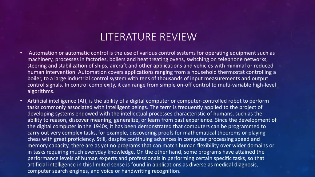 literature review