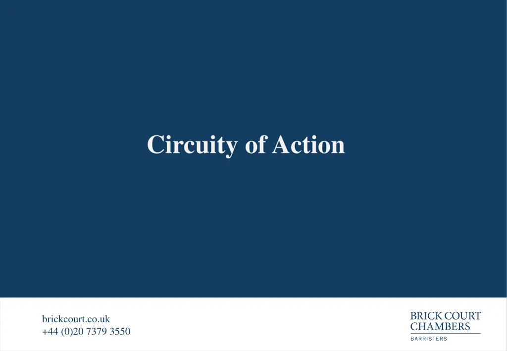 circuity of action