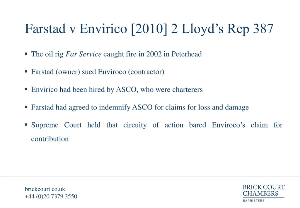 farstad v envirico 2010 2 lloyd s rep 387