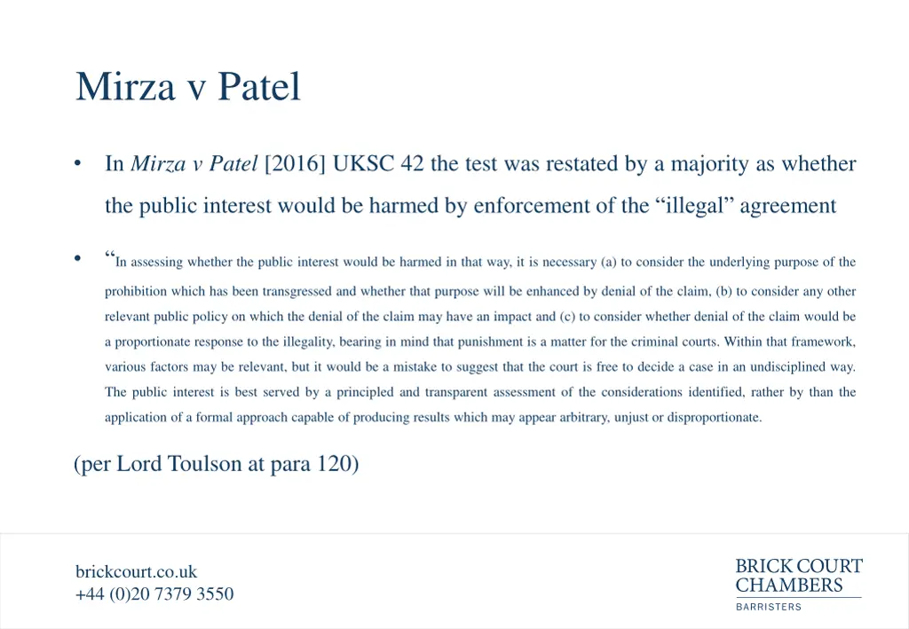 mirza v patel