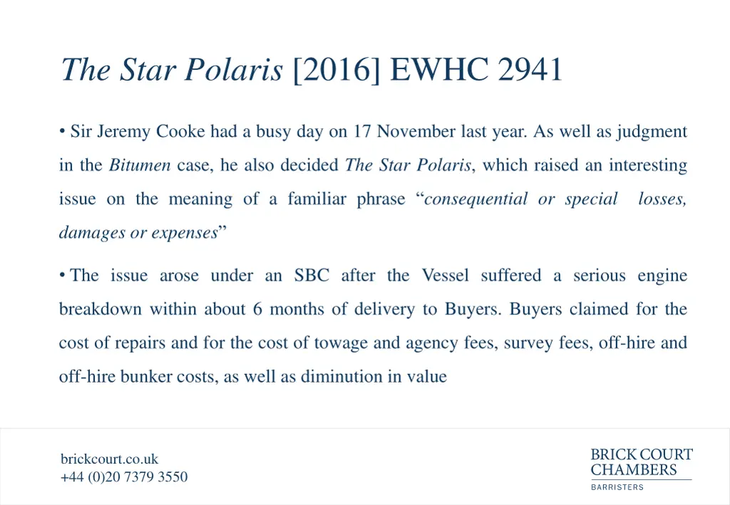 the star polaris 2016 ewhc 2941