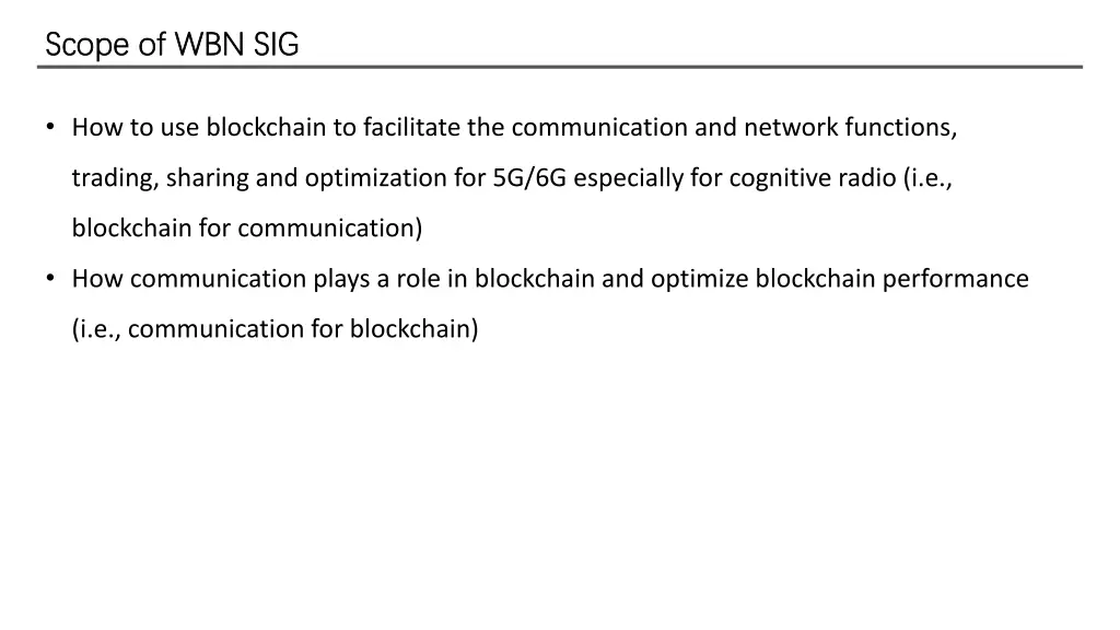 scope scope of of wbn