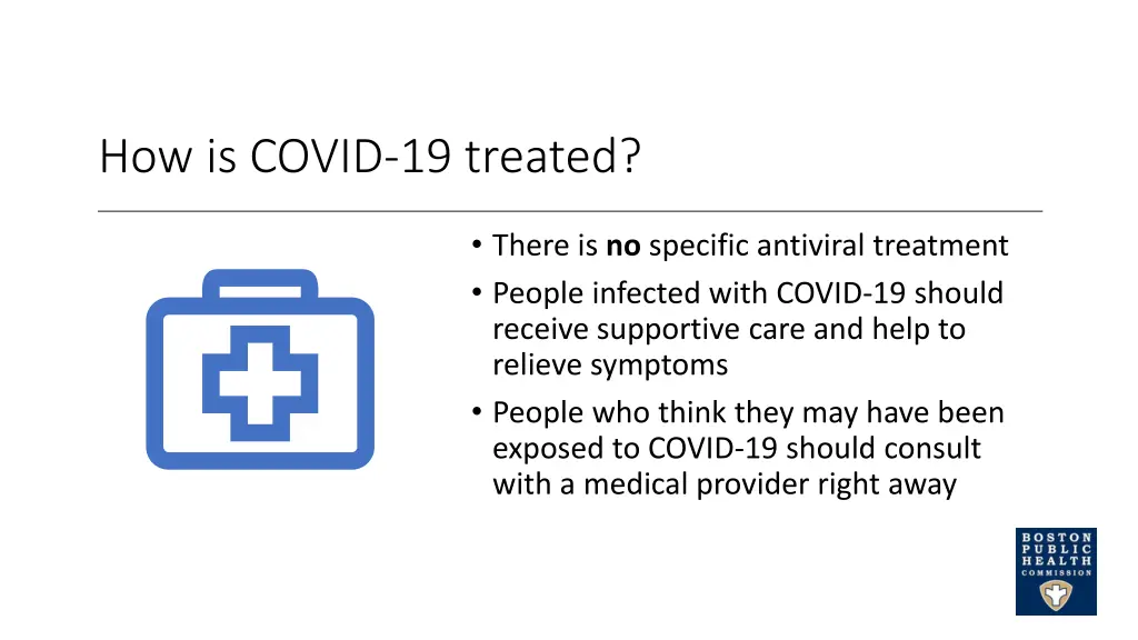 how is covid 19 treated