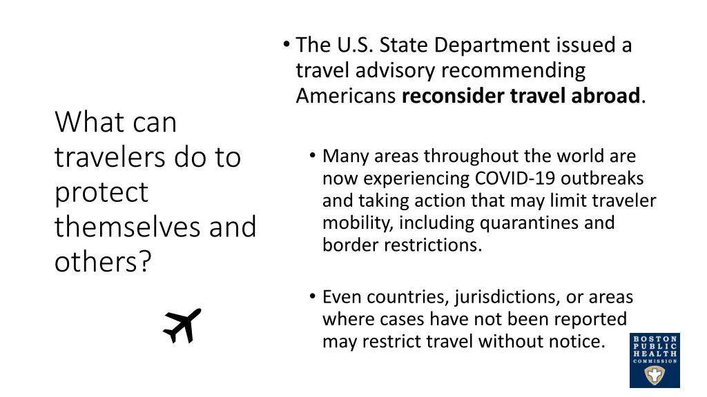 the u s state department issued a travel advisory