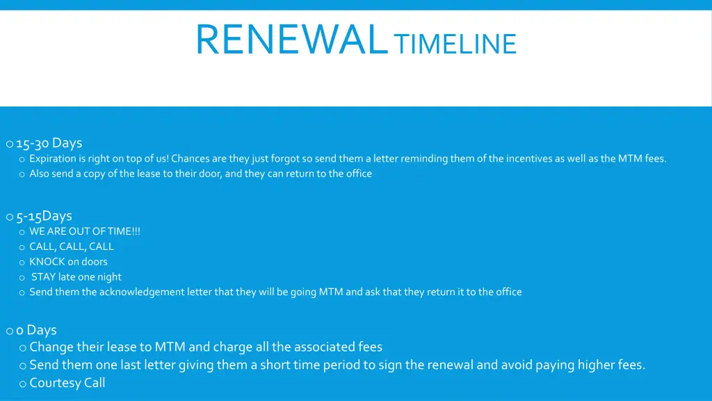 renewal timeline 1