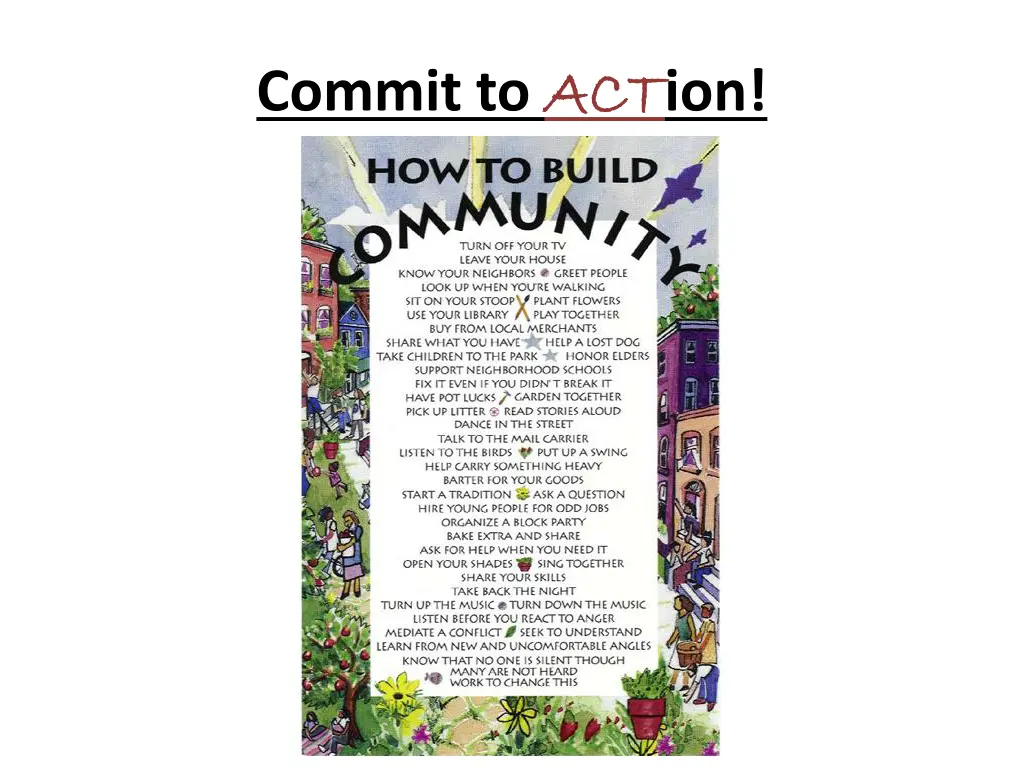 commit to act