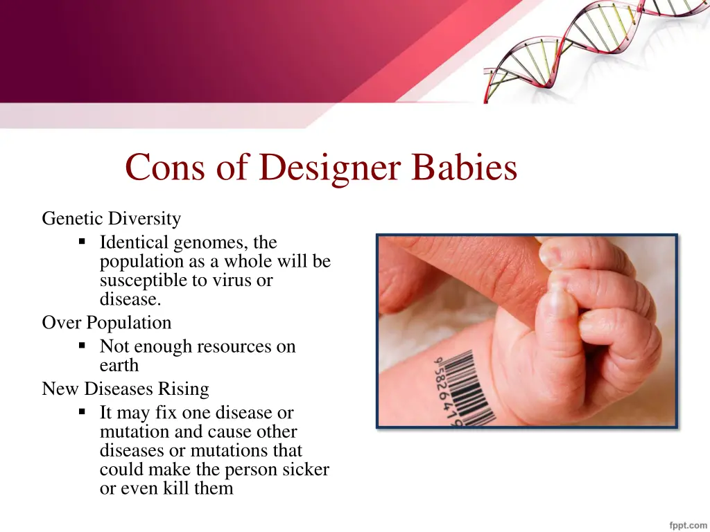 cons of designer babies