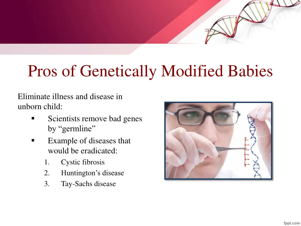 pros of genetically modified babies