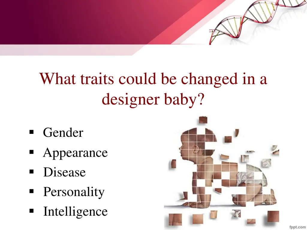 what traits could be changed in a designer baby