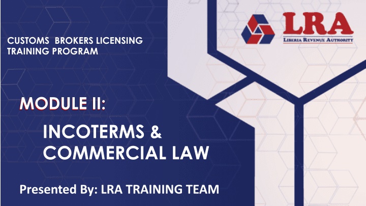 customs brokers licensing training program