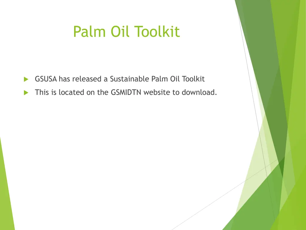 palm oil toolkit