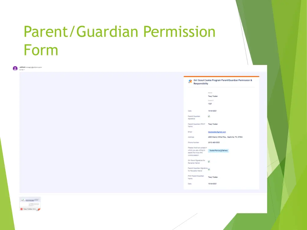 parent guardian permission form