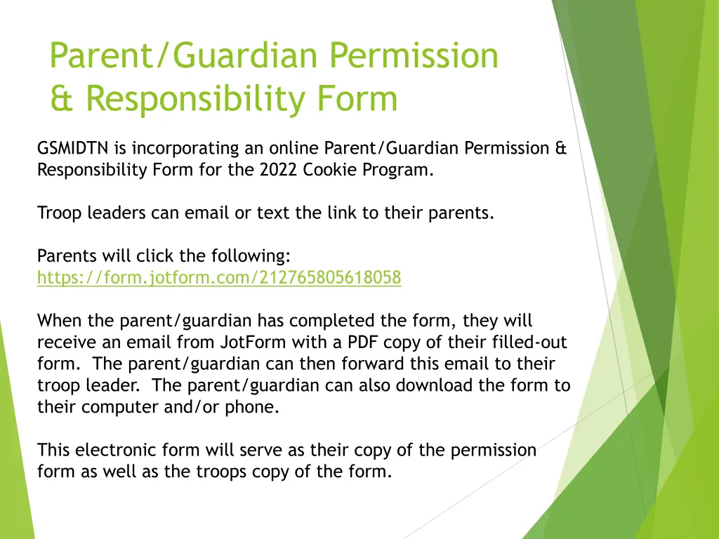 parent guardian permission responsibility form