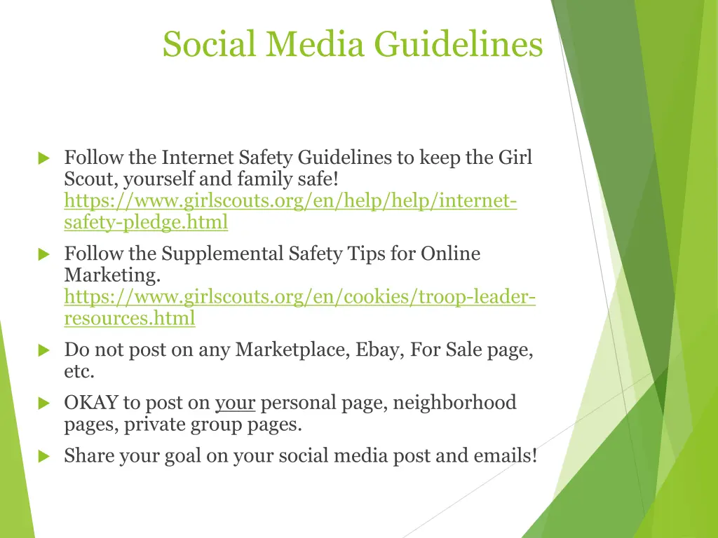 social media guidelines