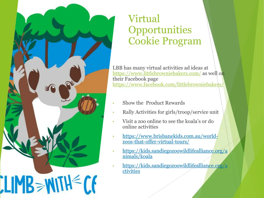 virtual opportunities cookie program