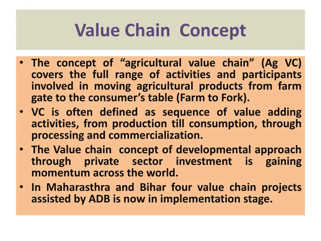 value chain concept