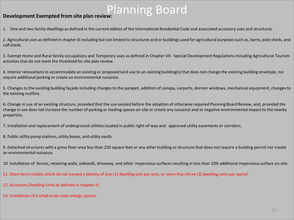 planning board 9