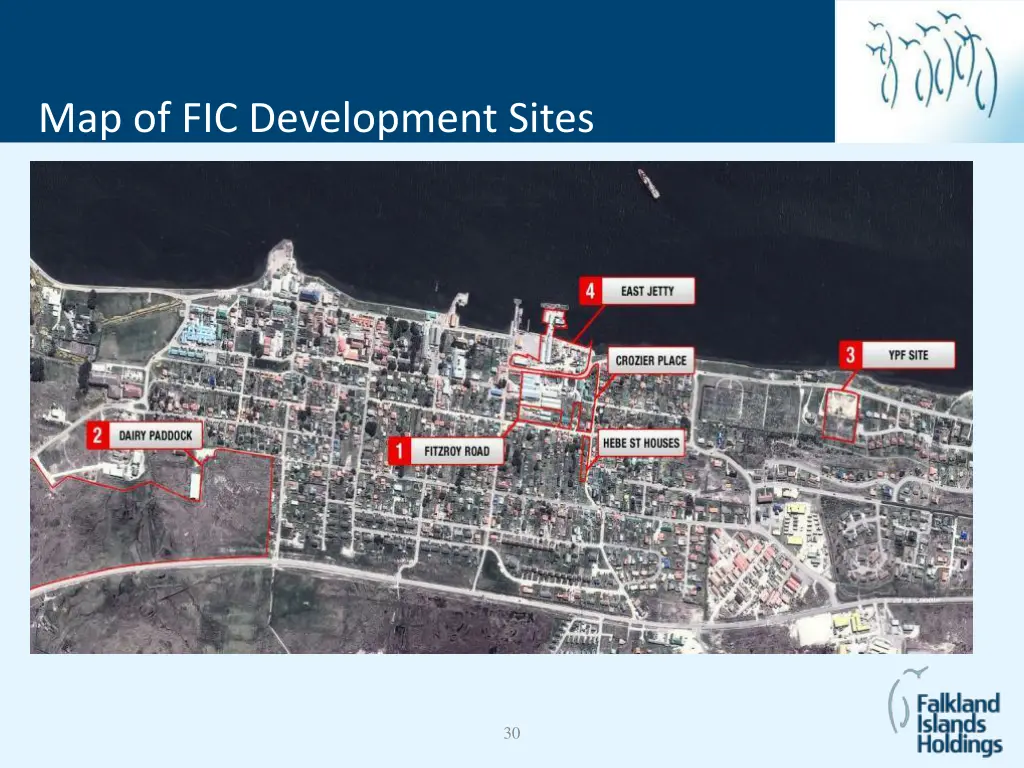 map of fic development sites