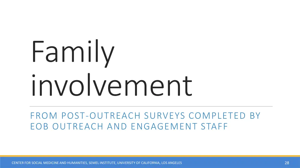 family involvement