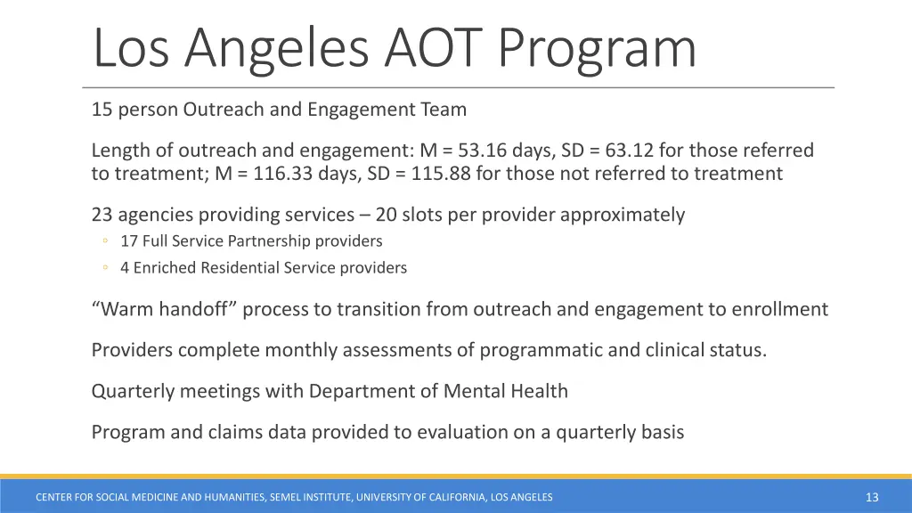 los angeles aot program