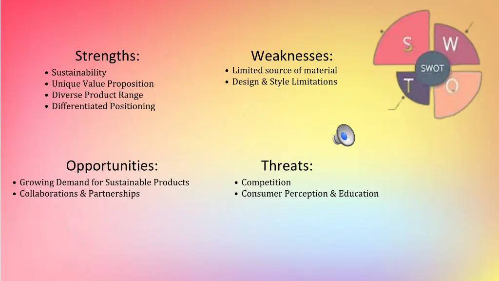 strengths sustainability unique value proposition