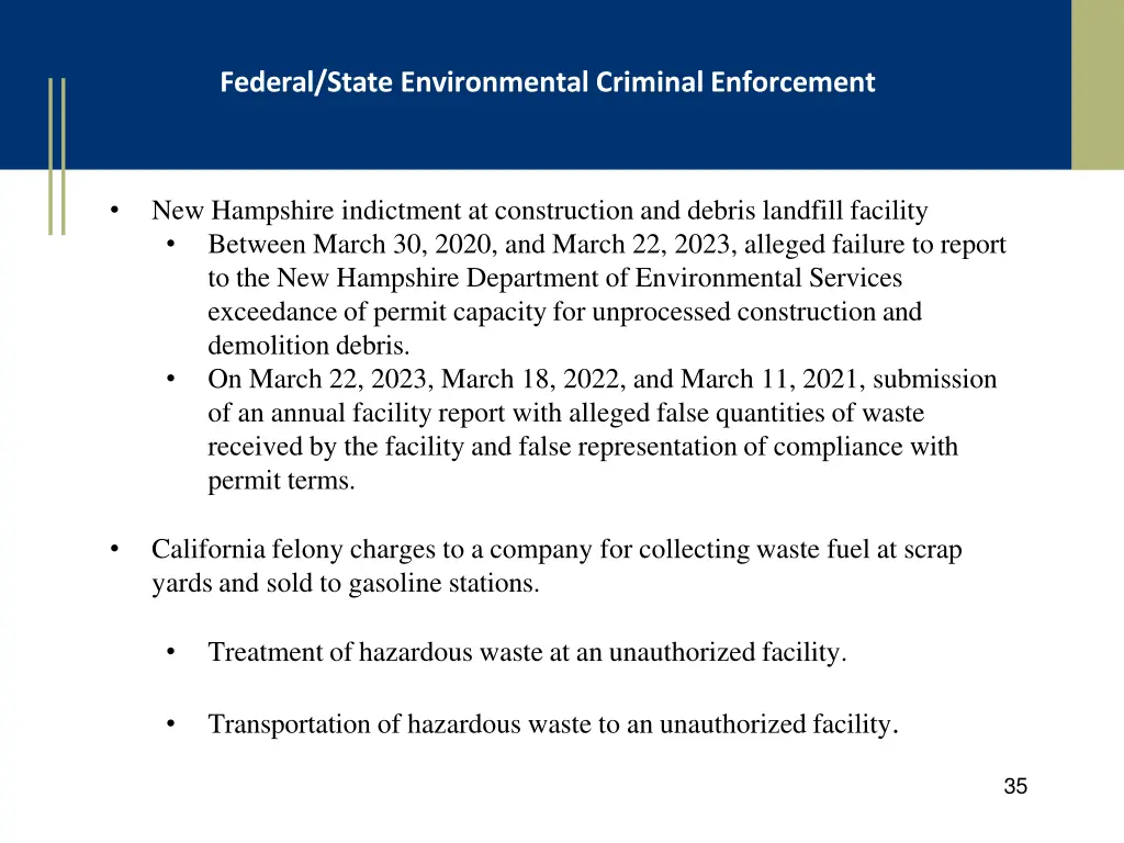 federal state environmental criminal enforcement 1