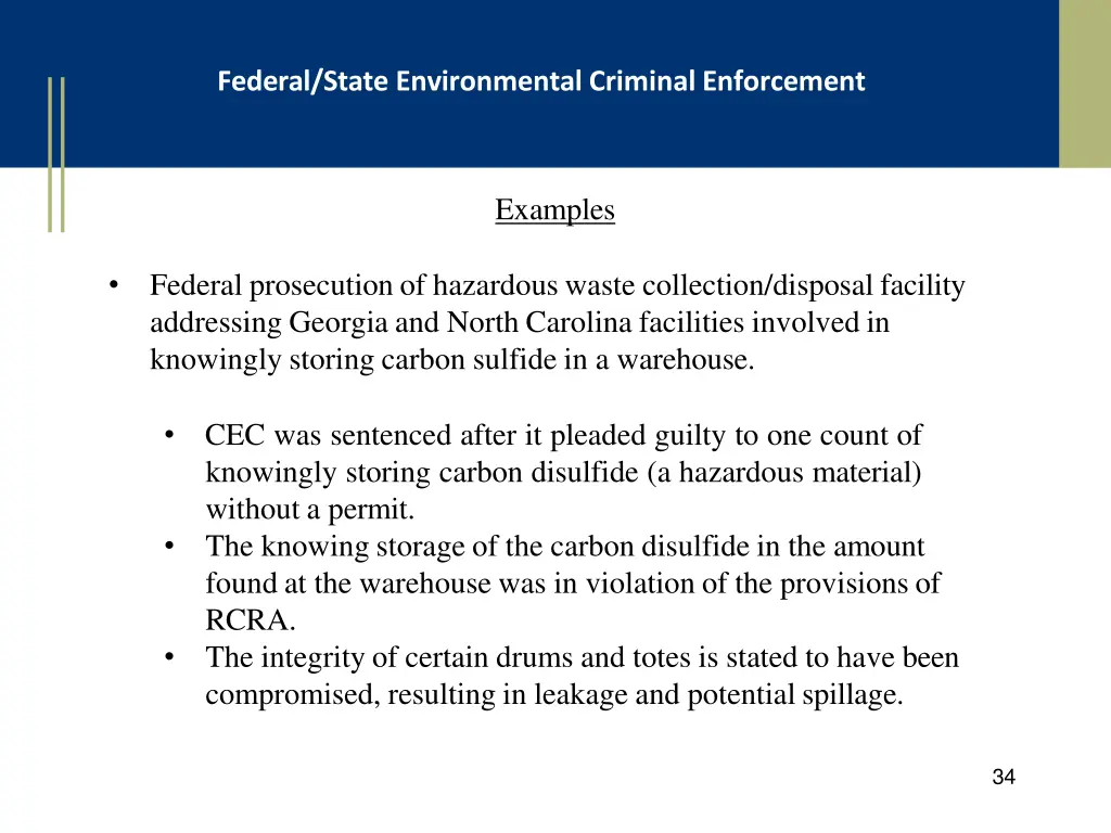 federal state environmental criminal enforcement