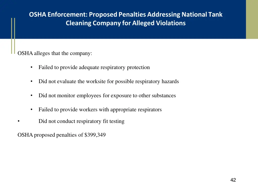 osha enforcement proposed penalties addressing 1