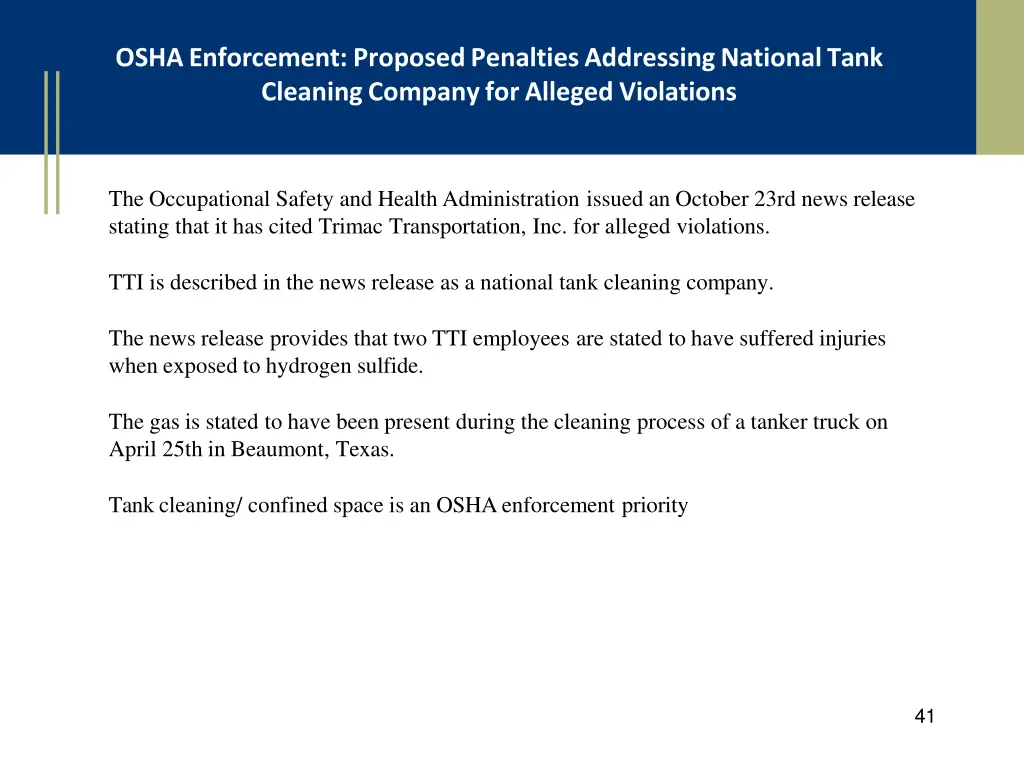 osha enforcement proposed penalties addressing