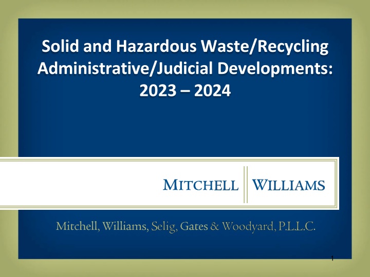 solid and hazardous waste recycling