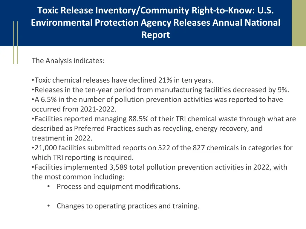 toxic release inventory community right to know 1