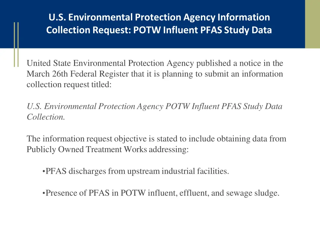 u s environmental protection agency information