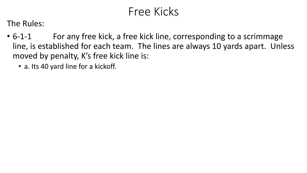 free kicks 1