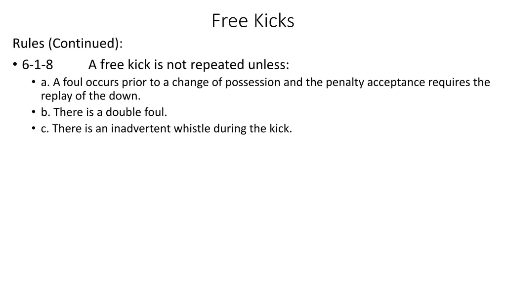 free kicks 14