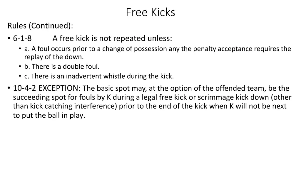 free kicks 15