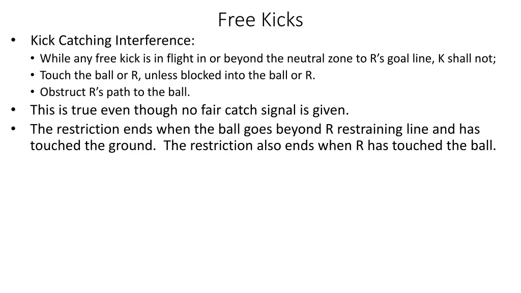 free kicks 18