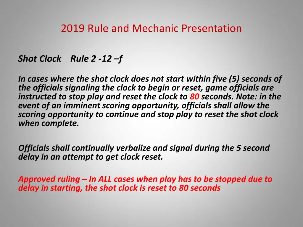 2019 rule and mechanic presentation 12