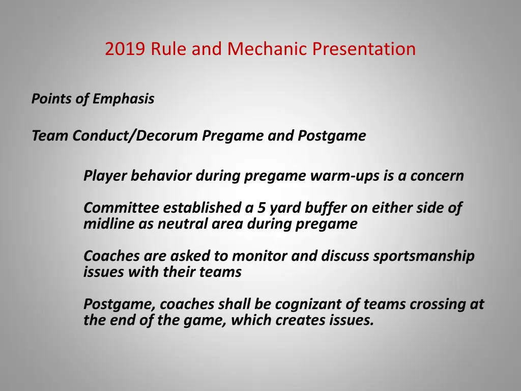 2019 rule and mechanic presentation 2