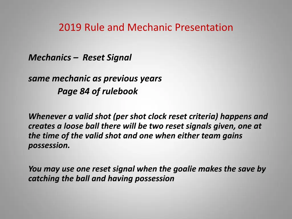 2019 rule and mechanic presentation 41