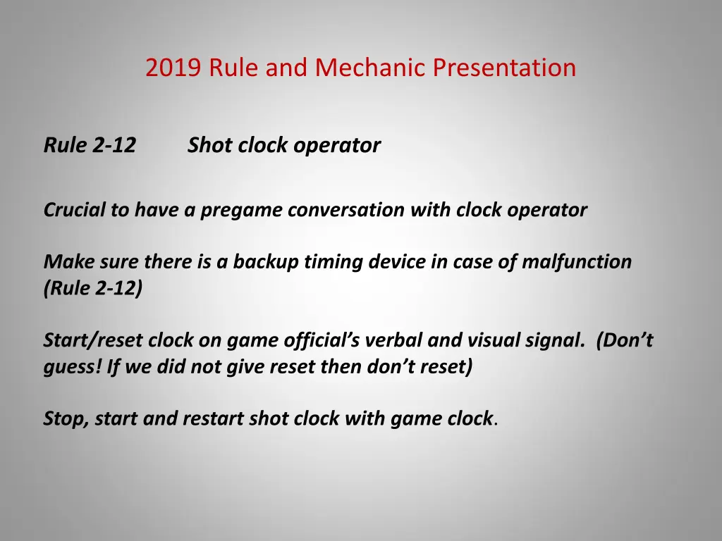 2019 rule and mechanic presentation 8