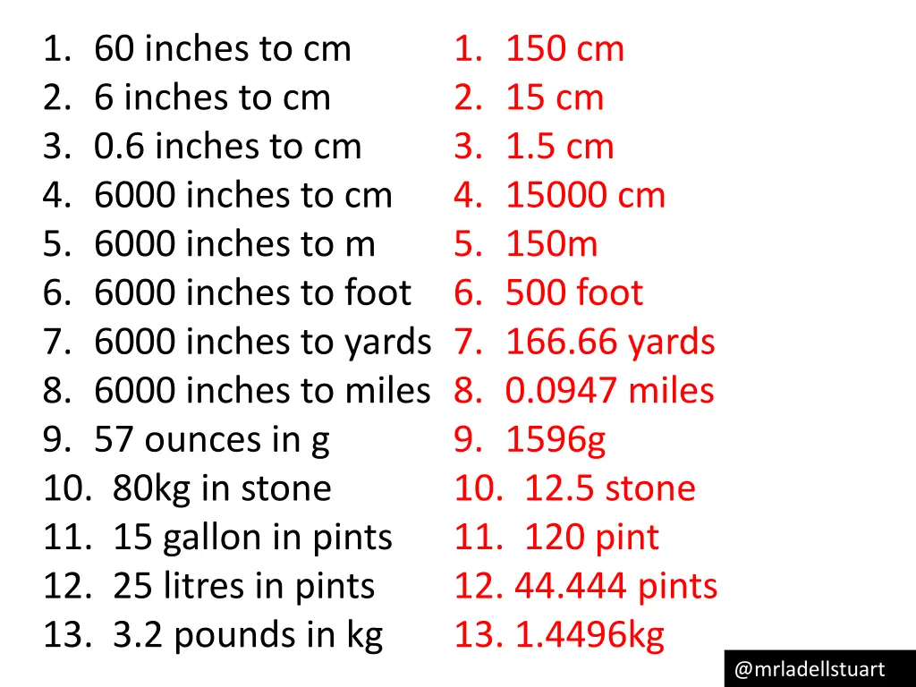 1 60 inches to cm 2 6 inches to cm 3 0 6 inches 1