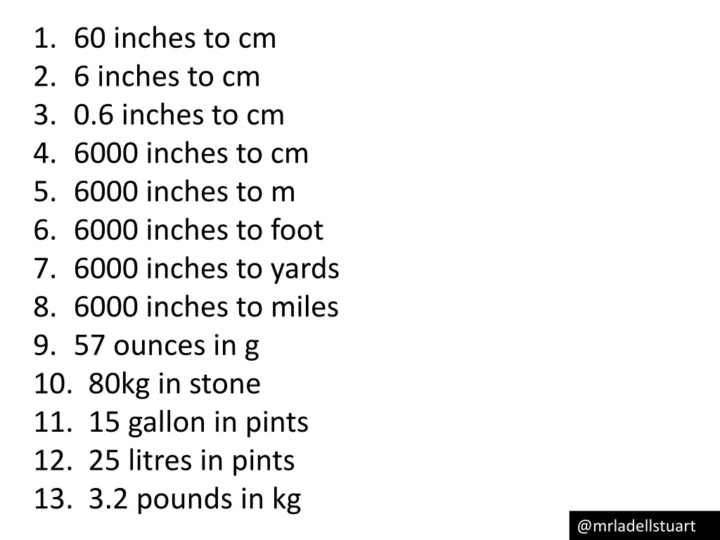 1 60 inches to cm 2 6 inches to cm 3 0 6 inches