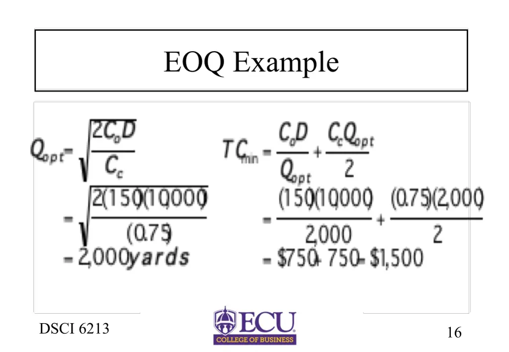 eoq example 1