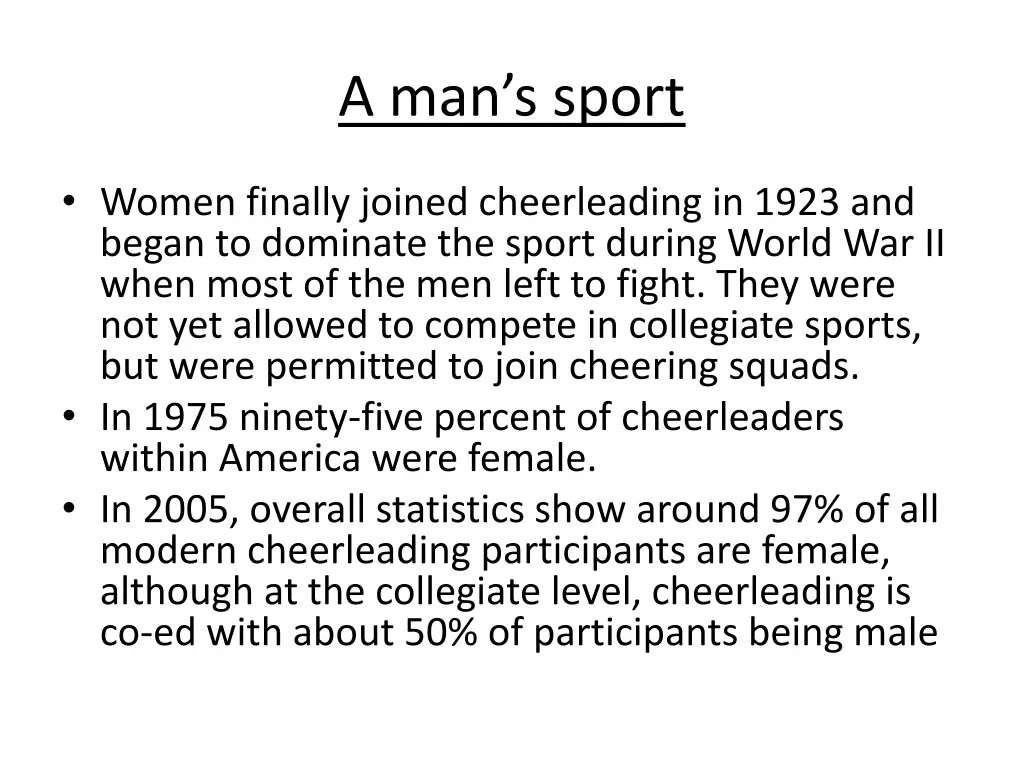 a man s sport