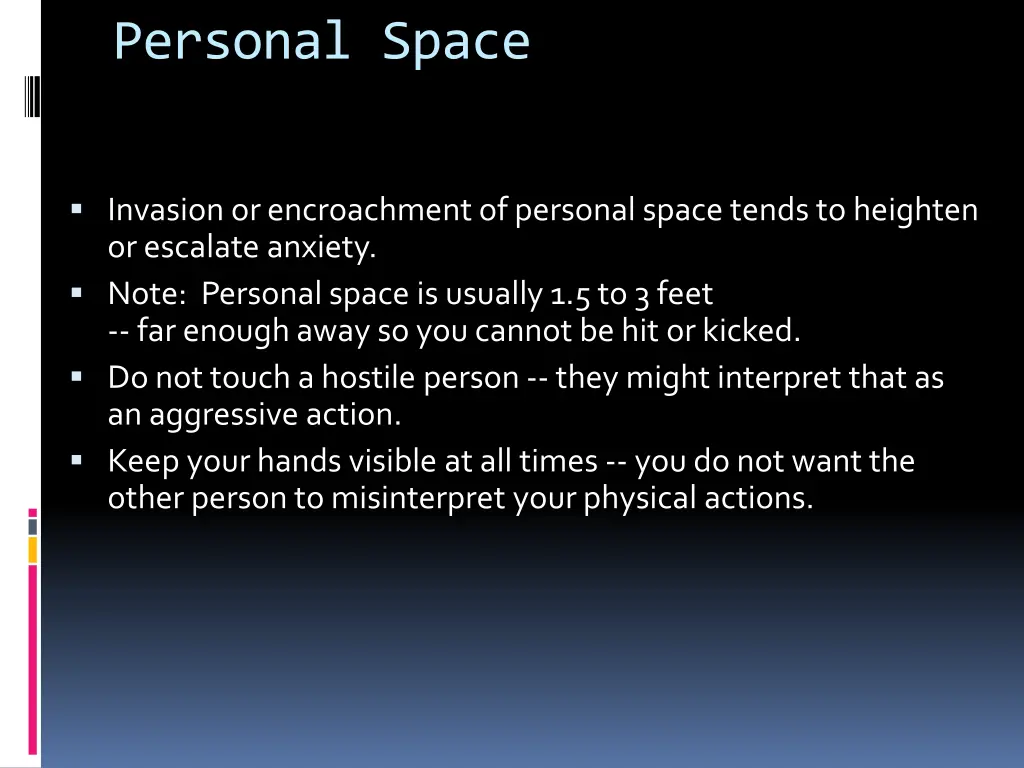 personal space