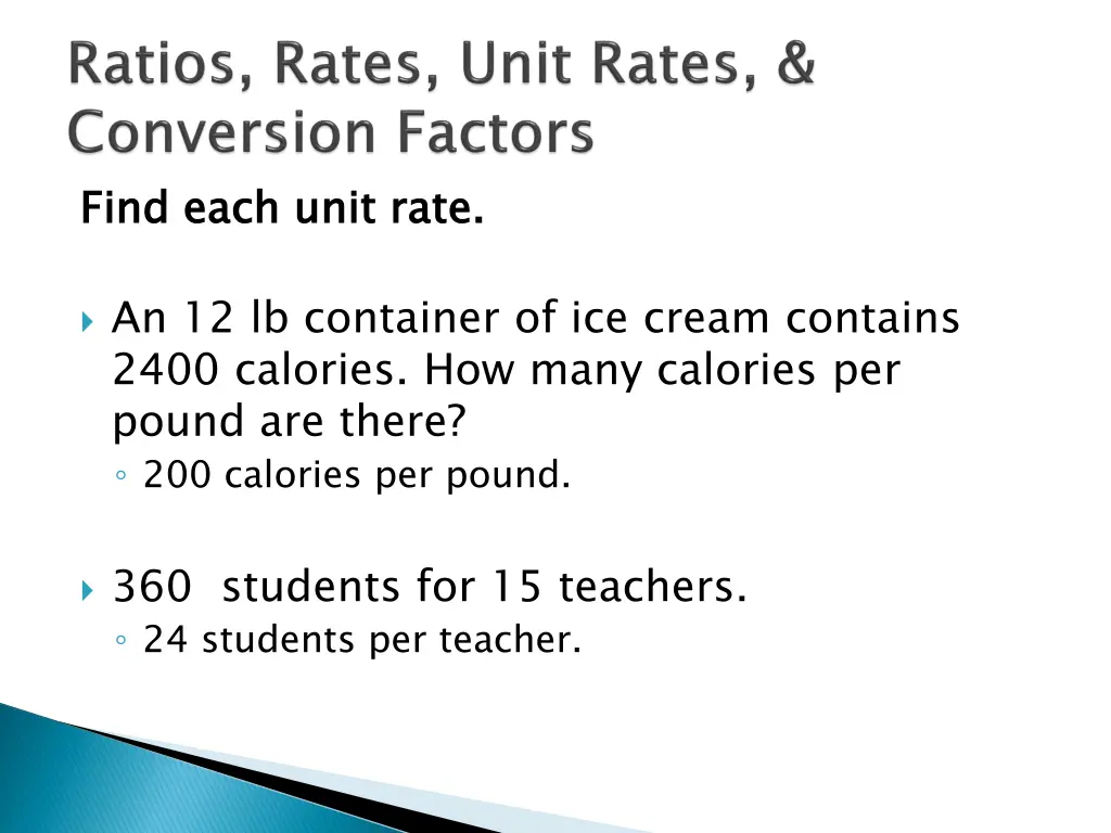 find each unit rate